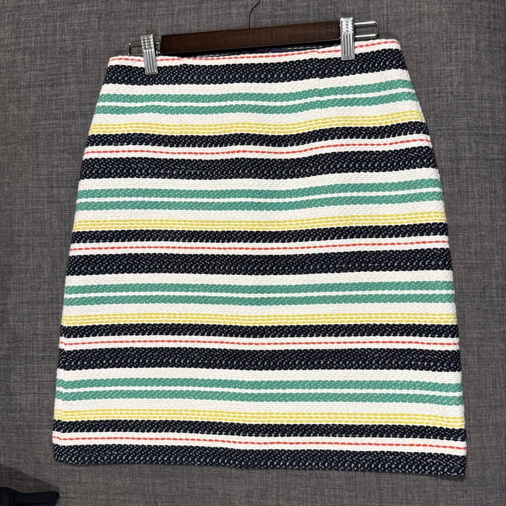 Brooks Brothers Colorful Striped Pencil Skirt
